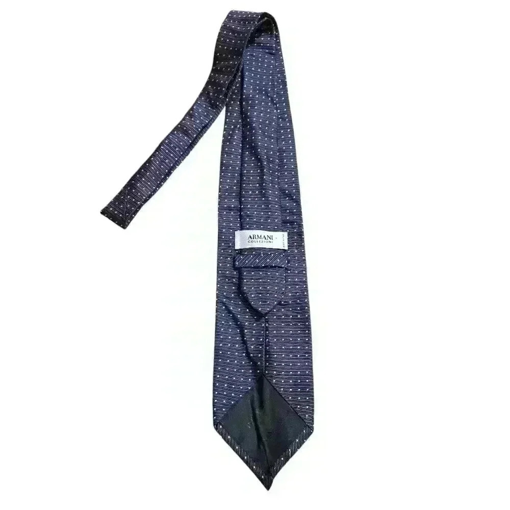 Armani Collezioni Men's Tie Gray Made in Italy 100% Silk  #013